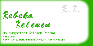 rebeka kelemen business card